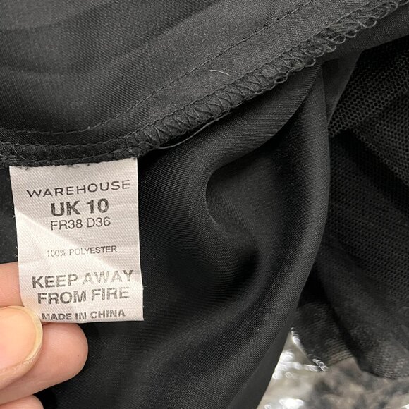 Spotlight Warehouse Studded Tulle Black Skater Dress - Picture 5 of 5